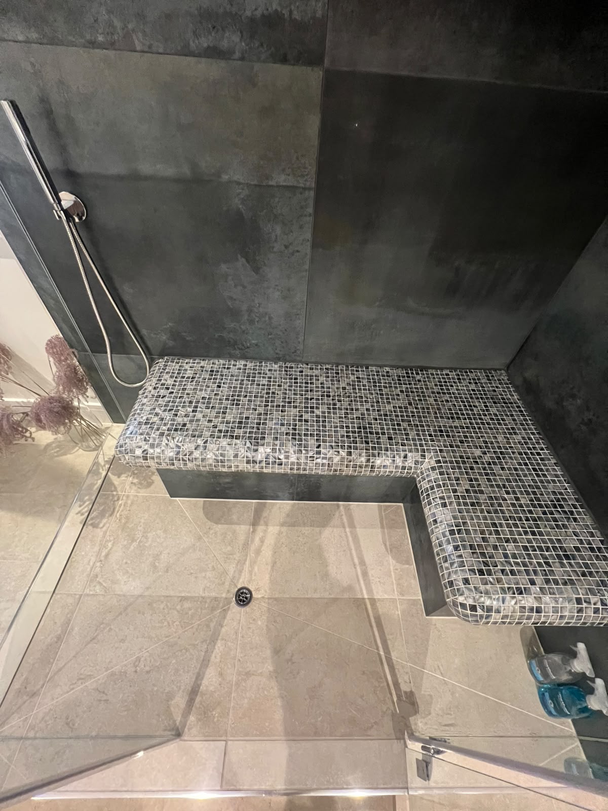 Mitred edge tiling detail by JB Tiling in Kent