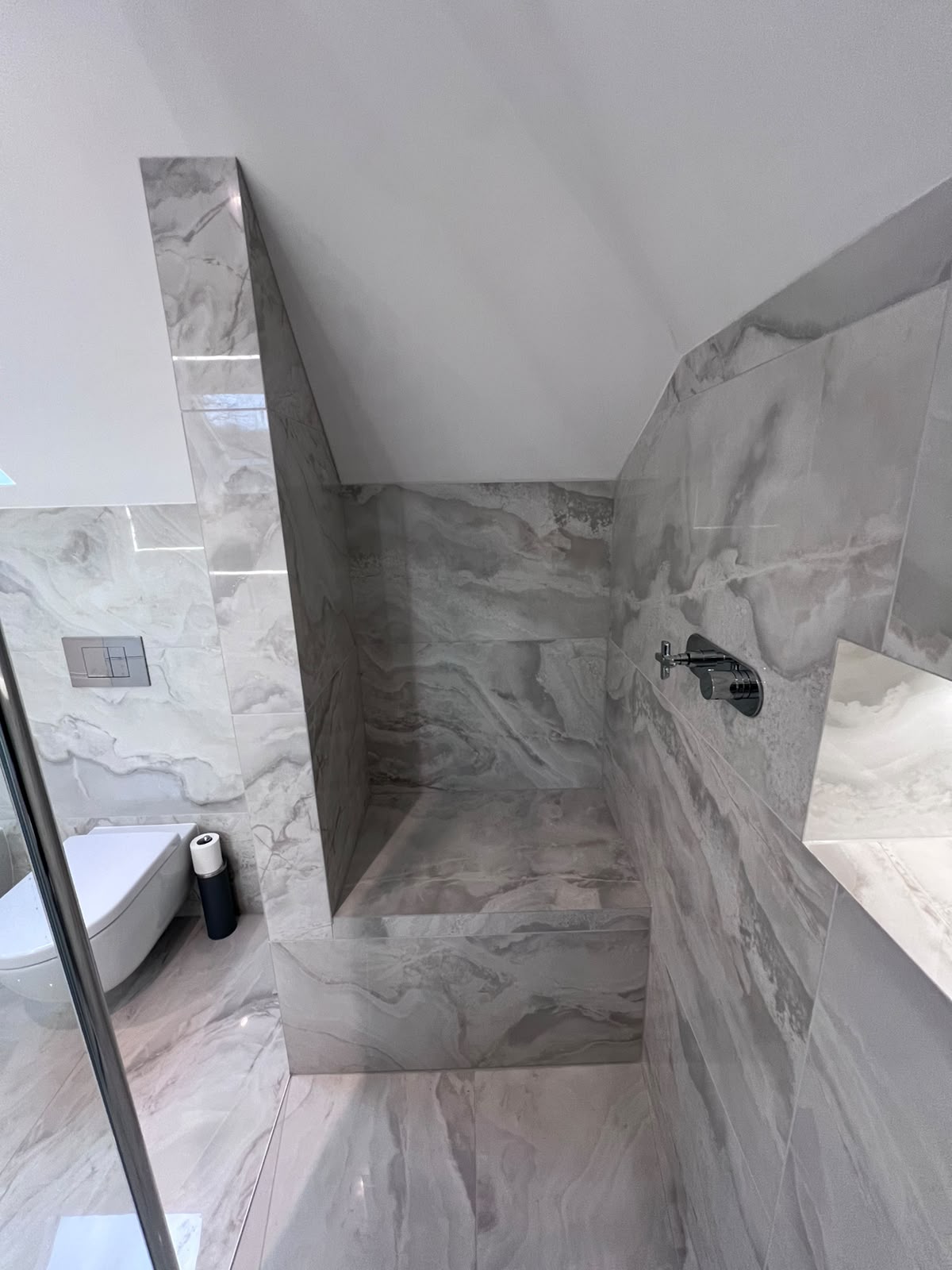 Wetroom tiling installation by JB Tiling in Kent and South East London